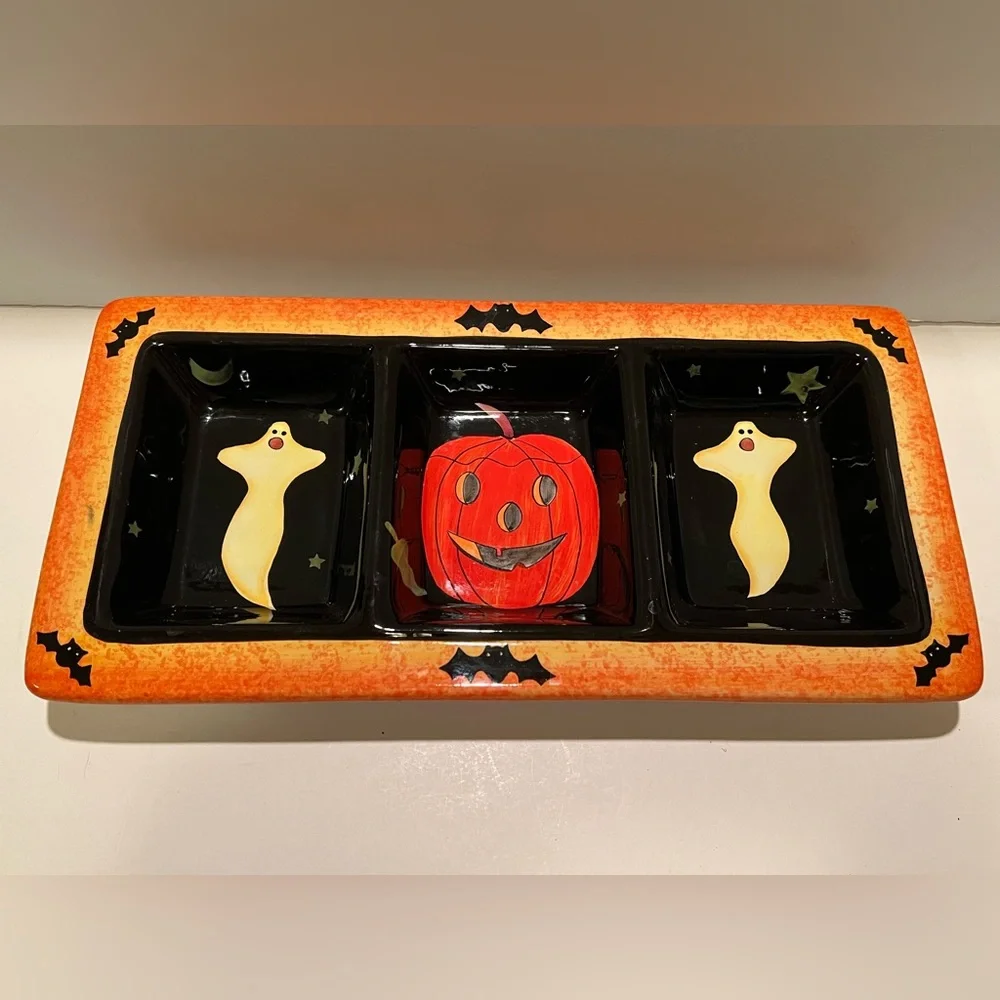 NWOT VINTAGE TARGET CERAMIC HALLOWEEN SERVING PLATTER.